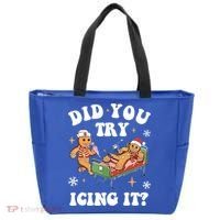 Did You Try Icing It Funny Nurse Christmas Gift Tote Bag thumb 0