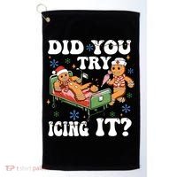 Did You Try Icing It Gift Golf Towel thumb 0