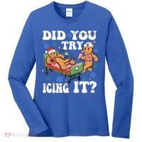 Did You Try Icing It Gift Women's Long Sleeve Shirt thumb 0