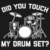 Did You Touch My Drum Set Funny Drummer Percussion Drums Women's Tank Top thumb 5