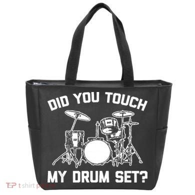Did You Touch My Drum Set Funny Drummer Percussion Drums Tote Bag
