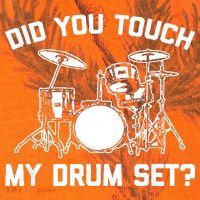 Did You Touch My Drum Set Funny Drummer Percussion Drums Kati Licensed 12" Camo Cuffed Beanie thumb 2