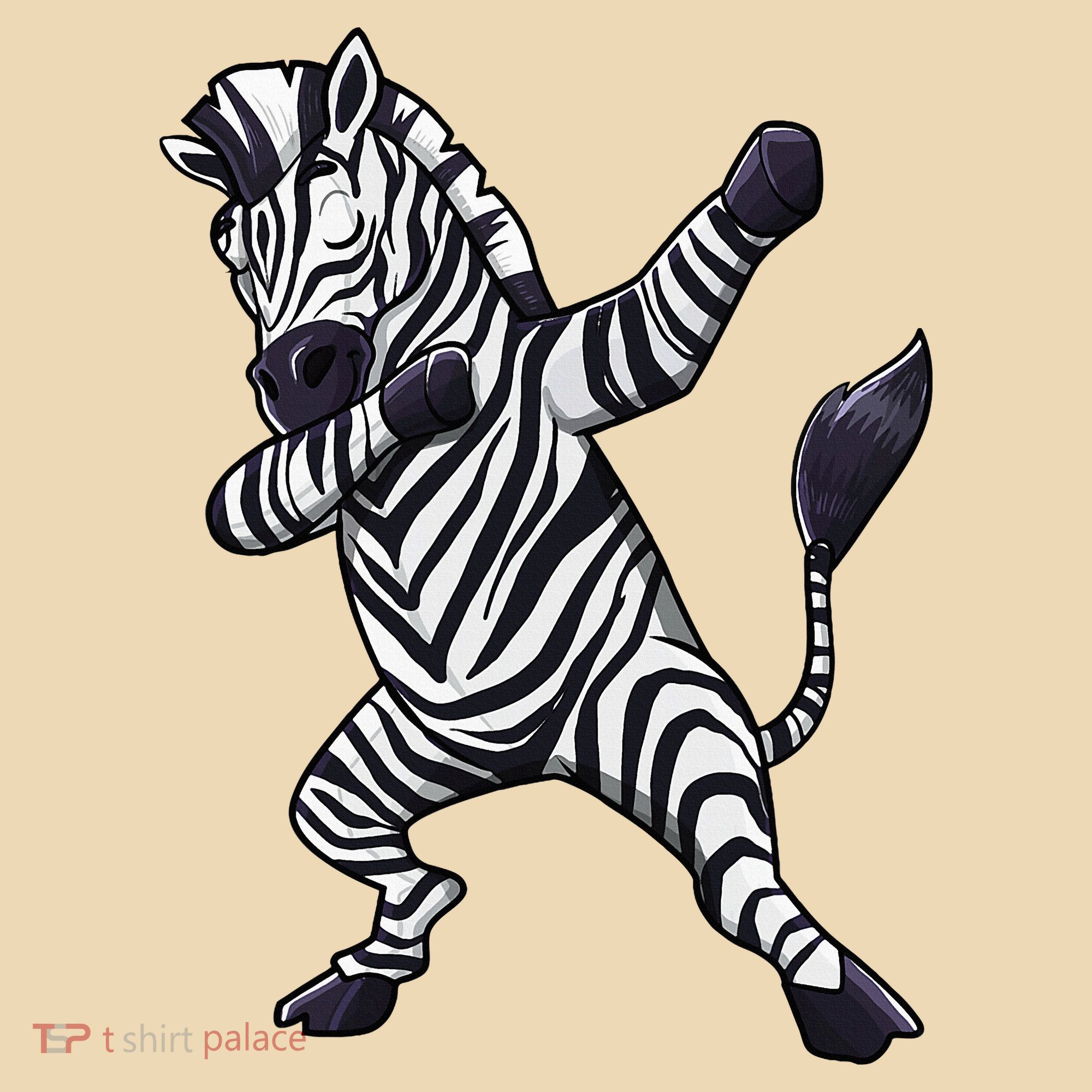 Dabbing Zebra African Zookeeper Animal Lover Tote Bag