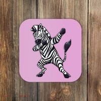 Dabbing Zebra African Zookeeper Animal Lover Coaster thumb 0