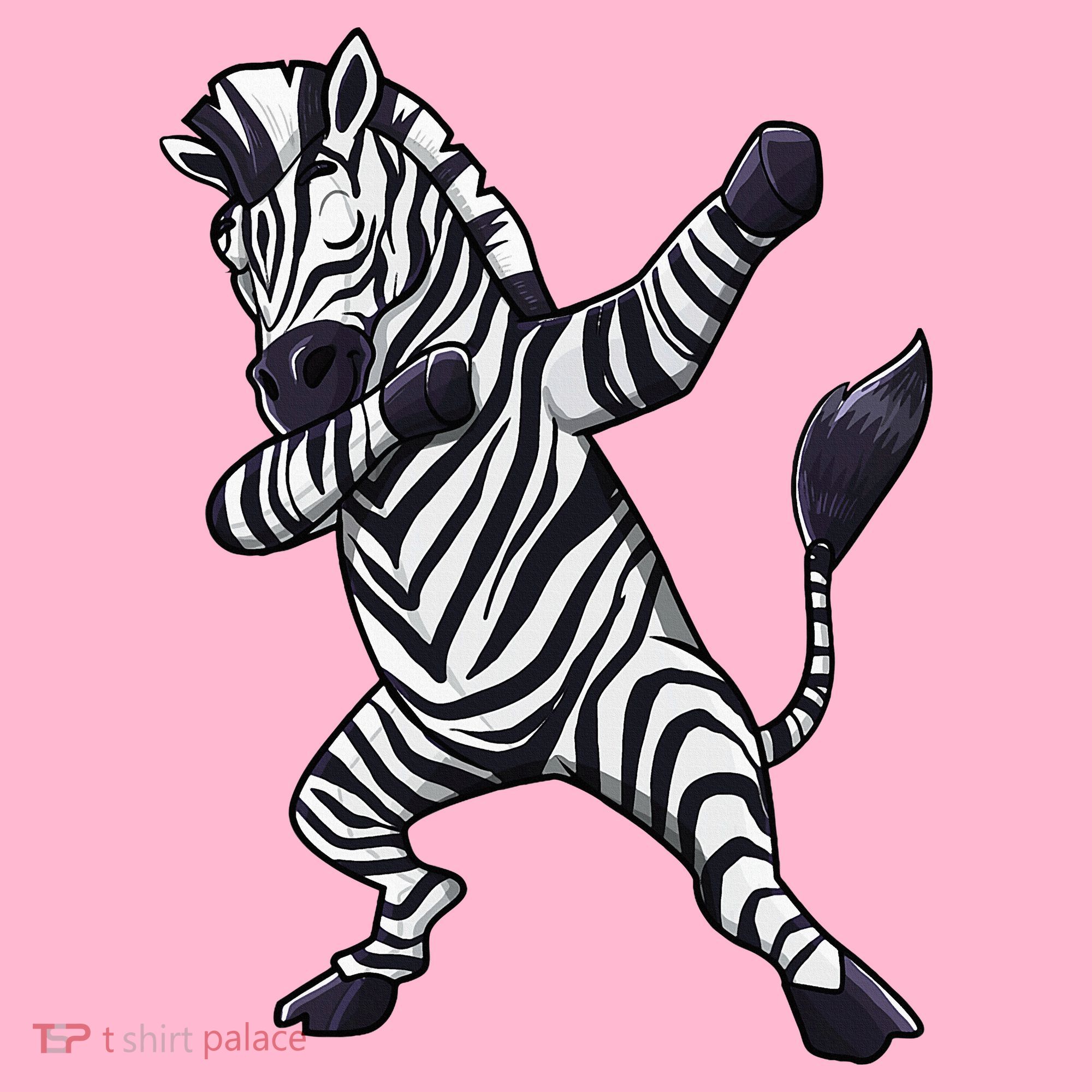 Dabbing Zebra African Zookeeper Animal Lover Coaster