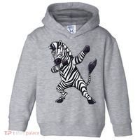 Dabbing Zebra African Zookeeper Animal Lover Toddler Hoodie thumb 0