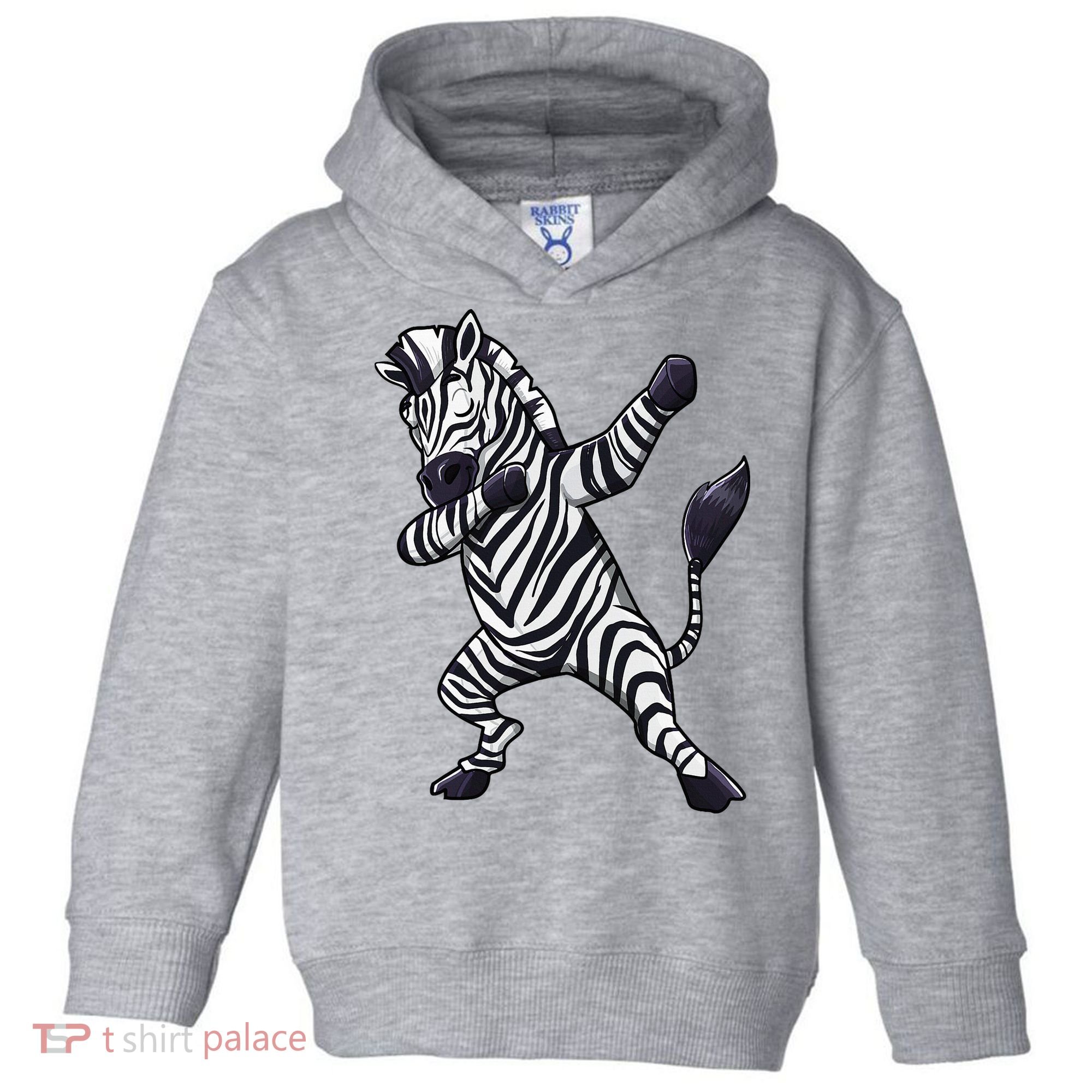Dabbing Zebra African Zookeeper Animal Lover Toddler Hoodie