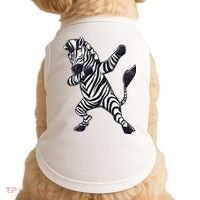 Dabbing Zebra African Zookeeper Animal Lover Doggie Tank thumb 0