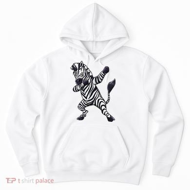 Dabbing Zebra African Zookeeper Animal Lover Hoodie