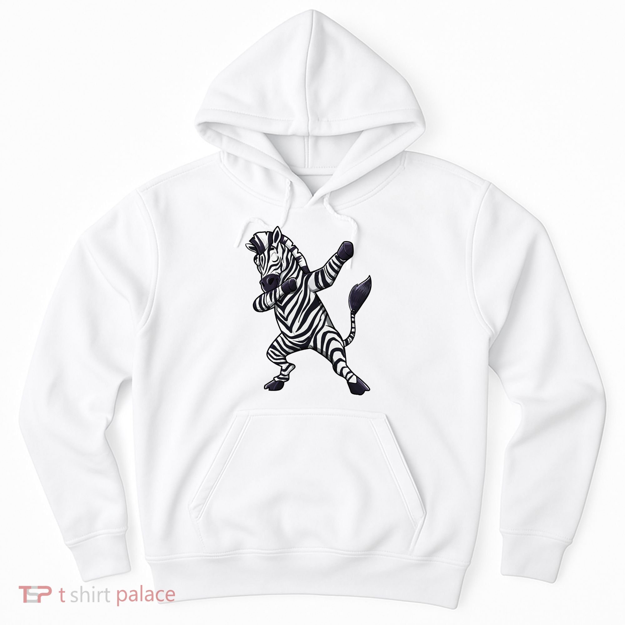 Dabbing Zebra African Zookeeper Animal Lover Hoodie