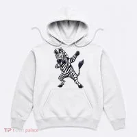 Dabbing Zebra African Zookeeper Animal Lover Hoodie thumb 0