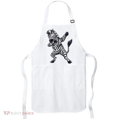 Dabbing Zebra African Zookeeper Animal Lover Apron