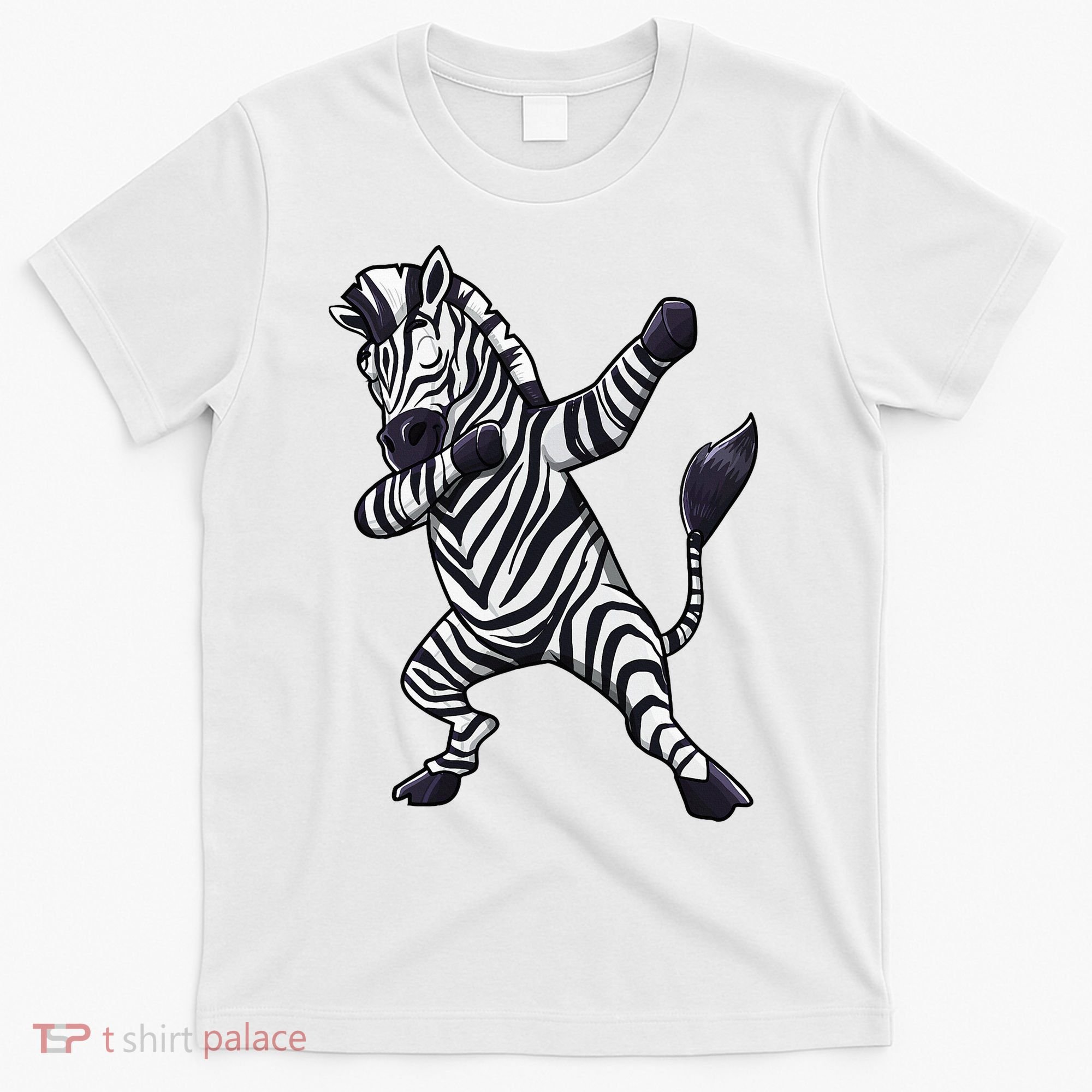Dabbing Zebra African Zookeeper Animal Lover T-Shirt