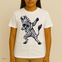 Dabbing Zebra African Zookeeper Animal Lover T-Shirt thumb 4