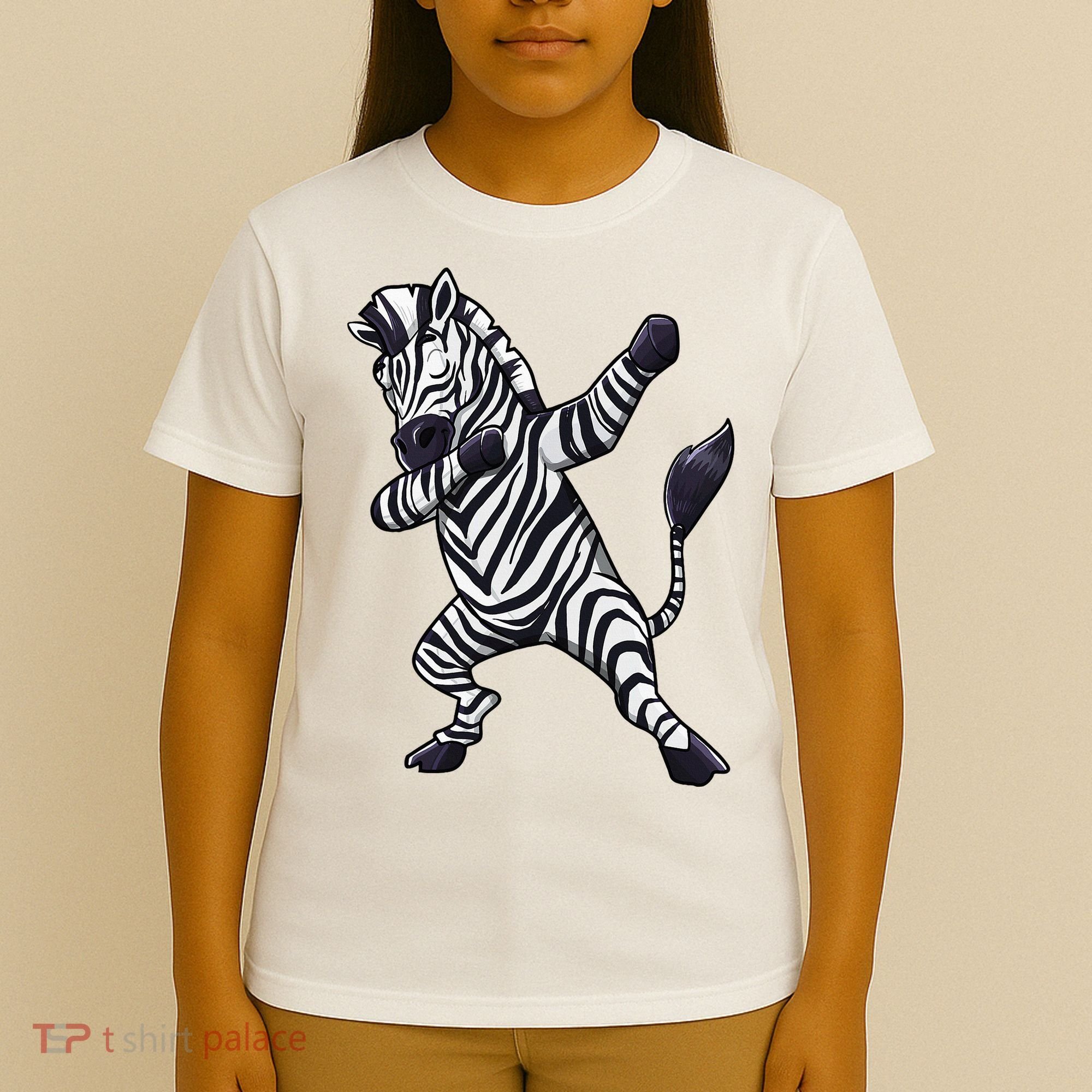 Dabbing Zebra African Zookeeper Animal Lover T-Shirt