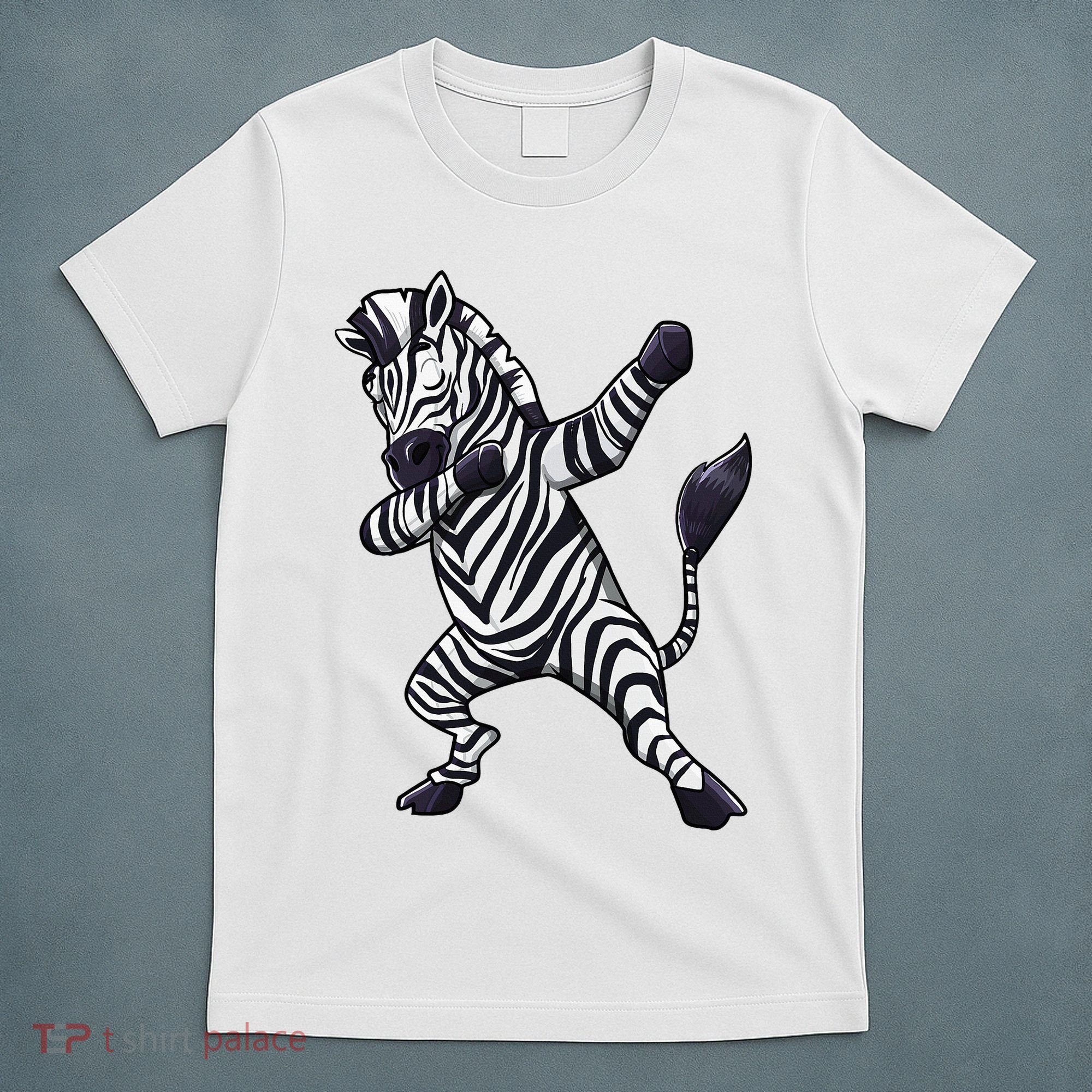 Dabbing Zebra African Zookeeper Animal Lover T-Shirt