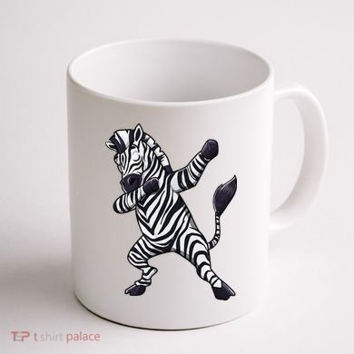 Dabbing Zebra African Zookeeper Animal Lover Coffee Mug back