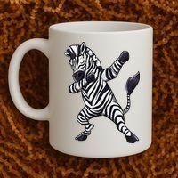 Dabbing Zebra African Zookeeper Animal Lover Coffee Mug thumb 2