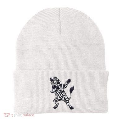 Dabbing Zebra African Zookeeper Animal Lover Beanie