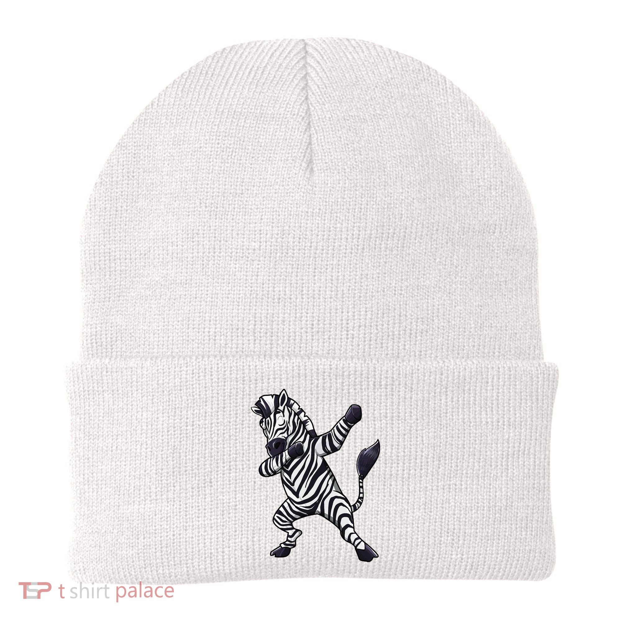 Dabbing Zebra African Zookeeper Animal Lover Beanie