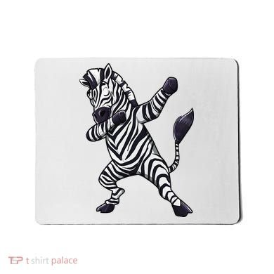 Dabbing Zebra African Zookeeper Animal Lover Mousepad