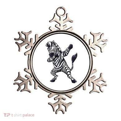 Dabbing Zebra African Zookeeper Animal Lover Ornament