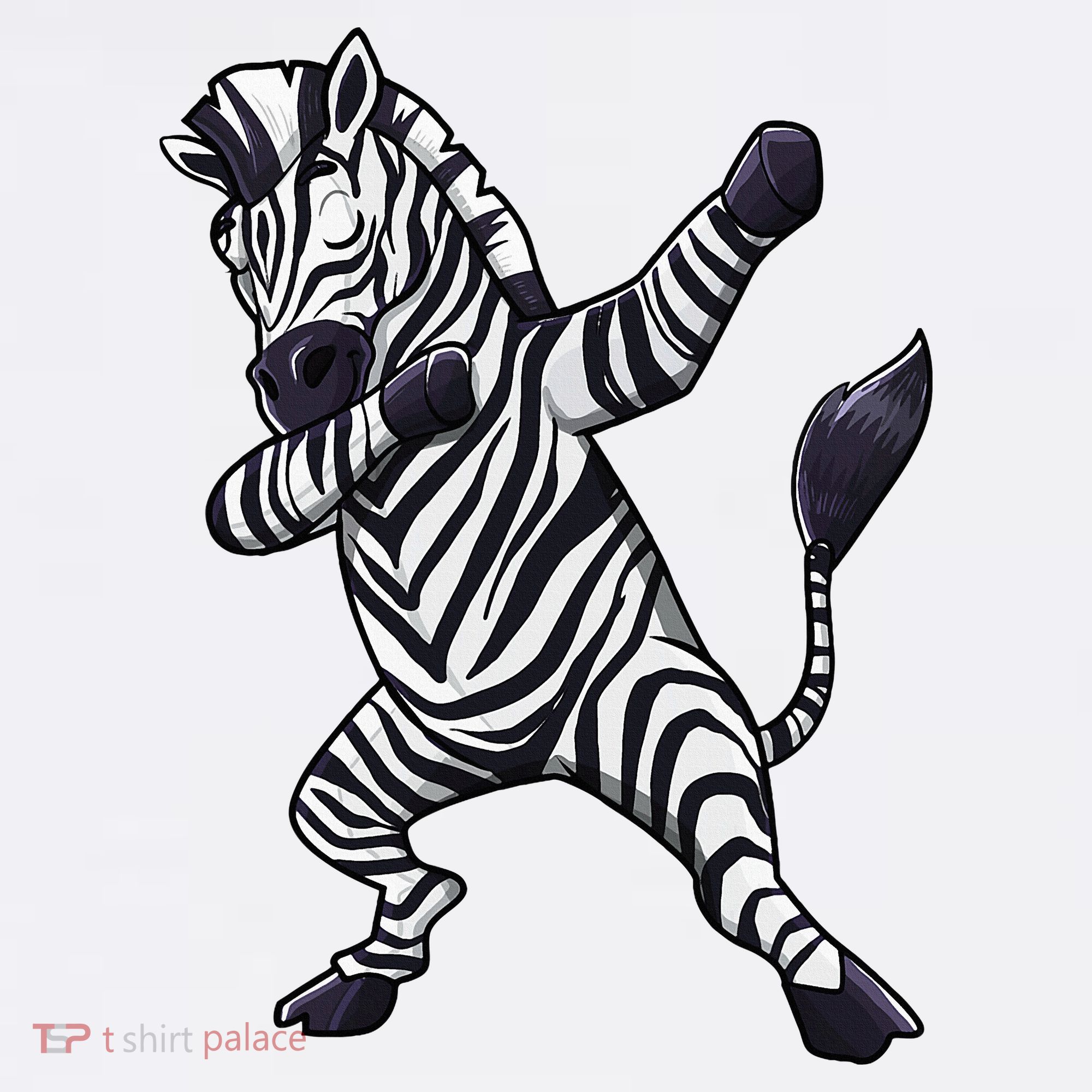 Dabbing Zebra African Zookeeper Animal Lover Ornament