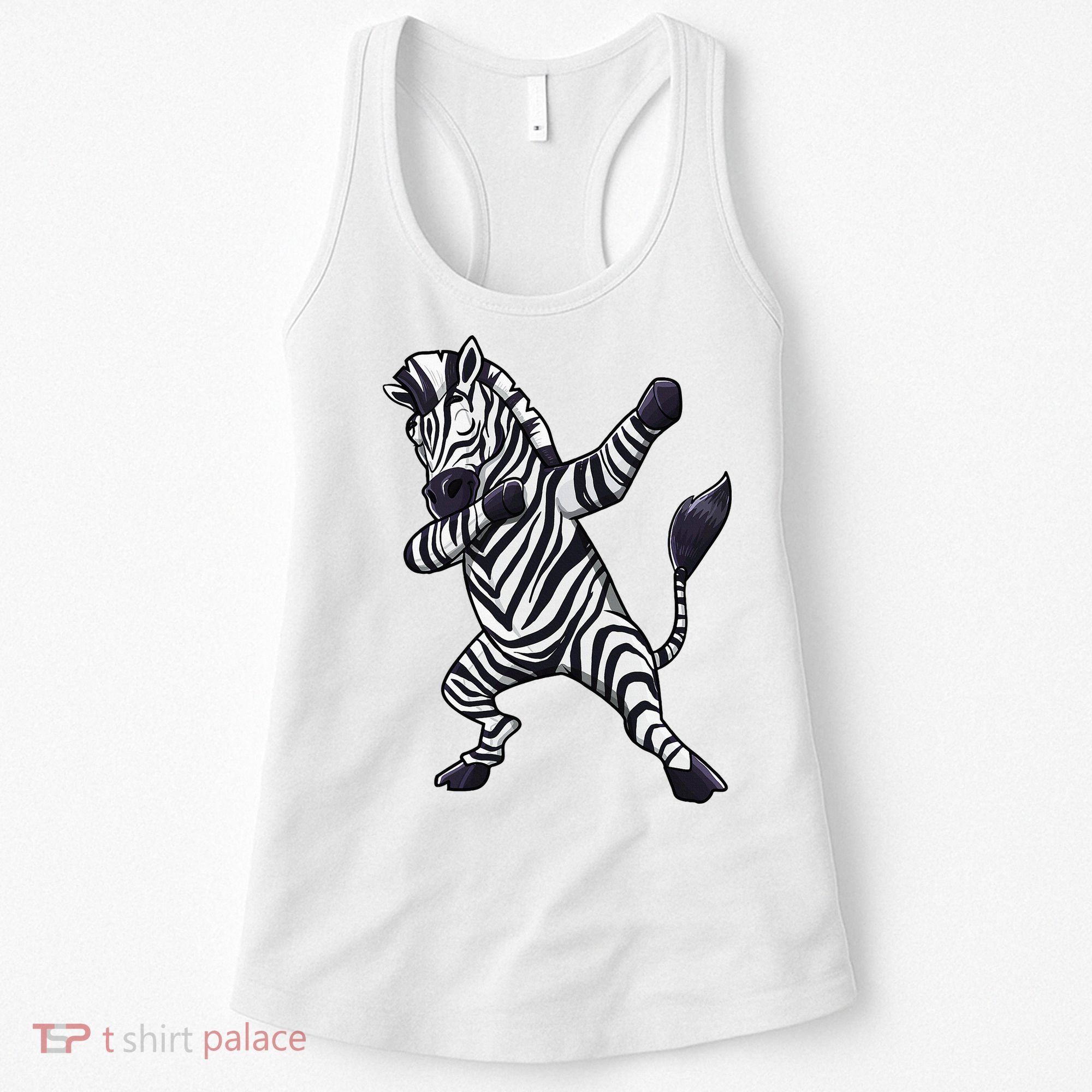 Dabbing Zebra African Zookeeper Animal Lover Women's Tank Top