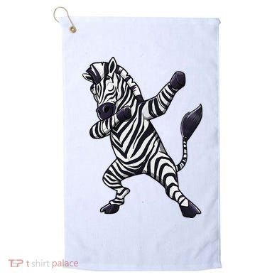 Dabbing Zebra African Zookeeper Animal Lover Golf Towel