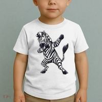 Dabbing Zebra African Zookeeper Animal Lover Toddler T-Shirt thumb 2