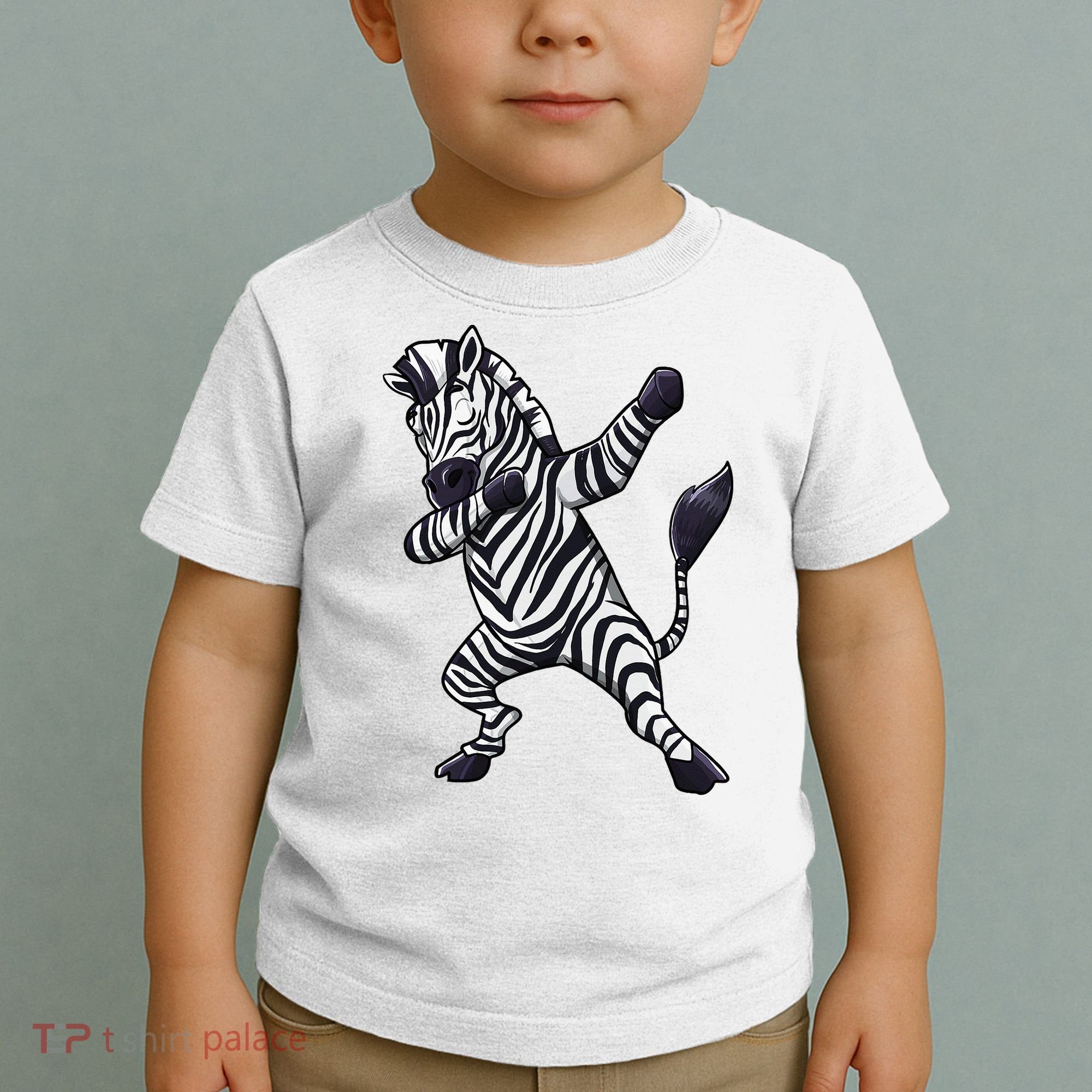 Dabbing Zebra African Zookeeper Animal Lover Toddler T-Shirt