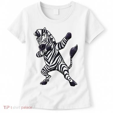 Dabbing Zebra African Zookeeper Animal Lover Women's T-Shirt