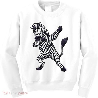 Dabbing Zebra African Zookeeper Animal Lover Kids Sweatshirt