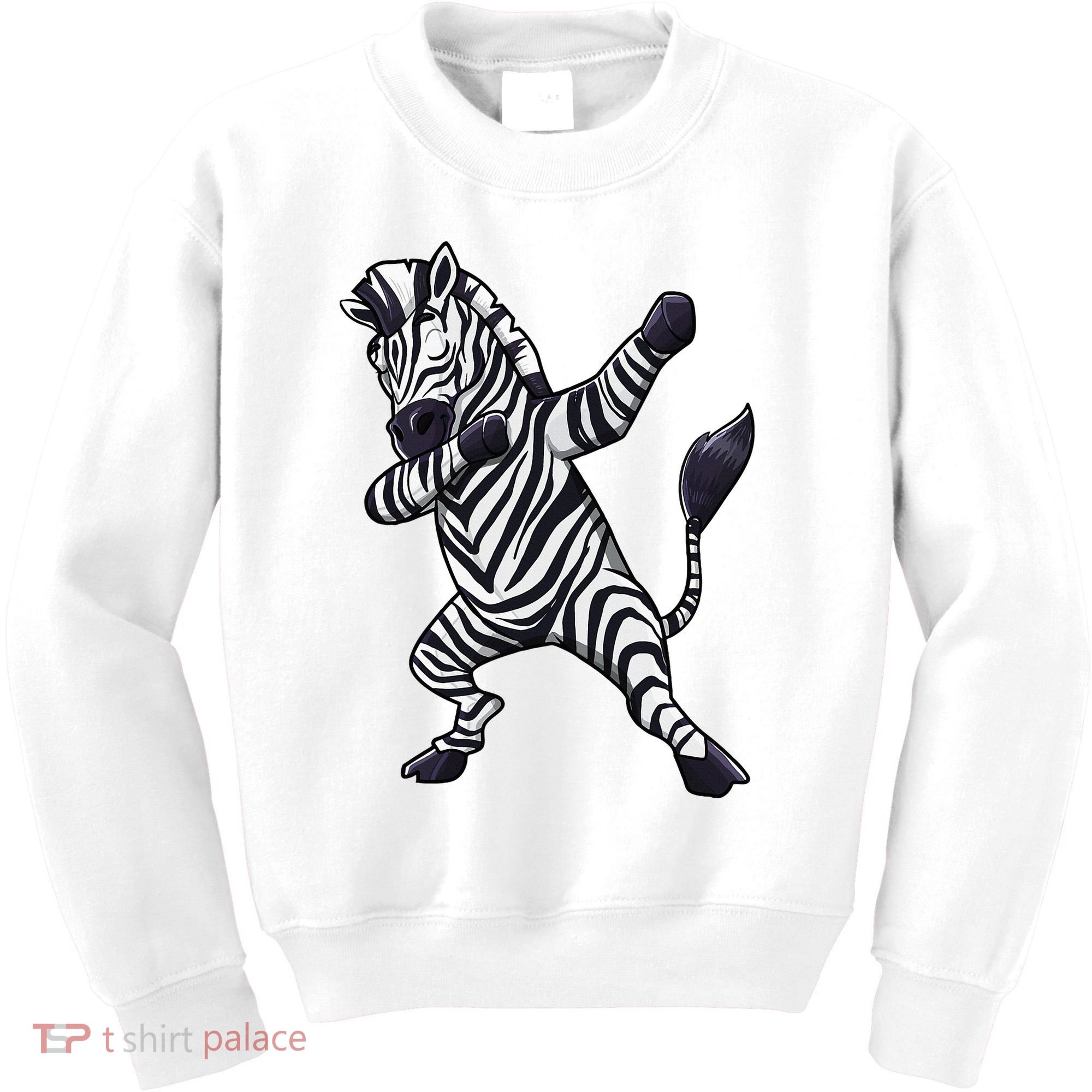 Dabbing Zebra African Zookeeper Animal Lover Kids Sweatshirt