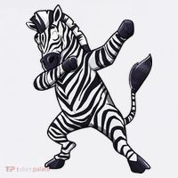 Dabbing Zebra African Zookeeper Animal Lover Kids Sweatshirt thumb 2