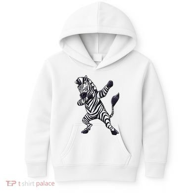 Dabbing Zebra African Zookeeper Animal Lover Kids Hoodie