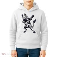 Dabbing Zebra African Zookeeper Animal Lover Kids Hoodie thumb 4