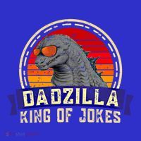 Dad Zilla King Of Jokes Vintage Retro For Fathers Day Gift T-Shirt thumb 7