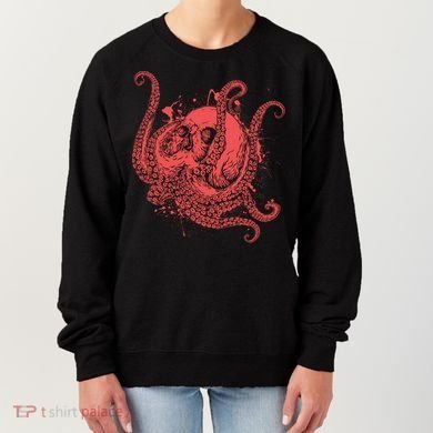 Deadly Zombie Octopus Skull Women's Sweatshirt
