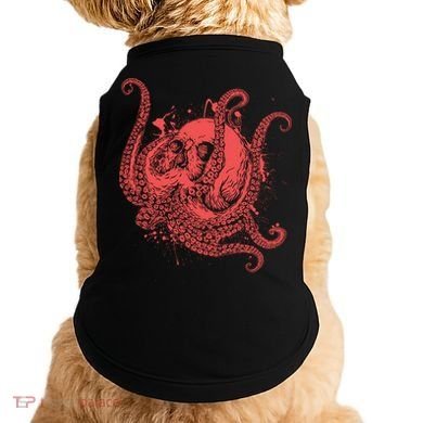 Deadly Zombie Octopus Skull Doggie Tank