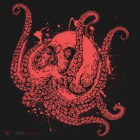 Deadly Zombie Octopus Skull Yupoong Adult 5-Panel Trucker Hat thumb 2