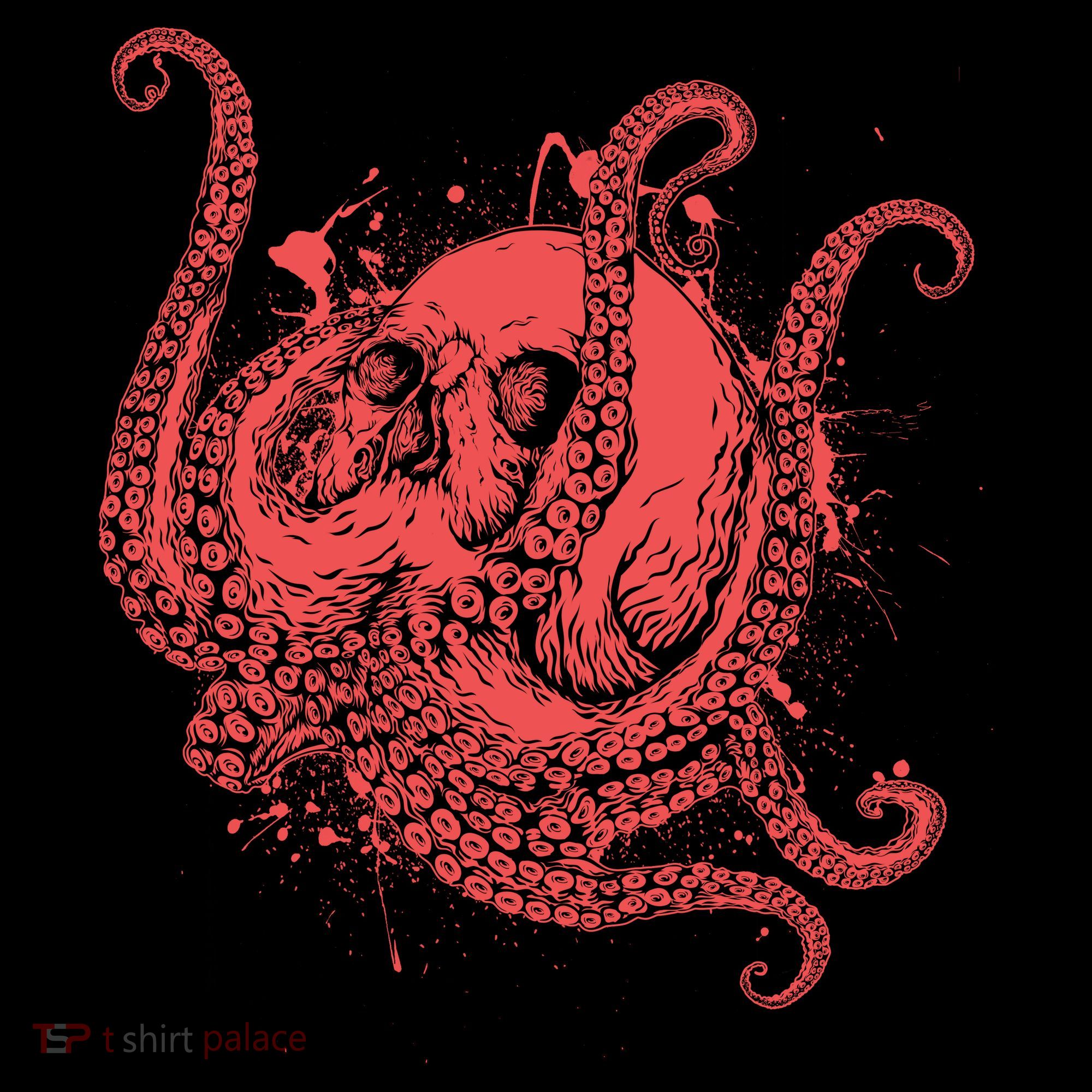 Deadly Zombie Octopus Skull Women's Hoodie