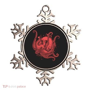 Deadly Zombie Octopus Skull Ornament