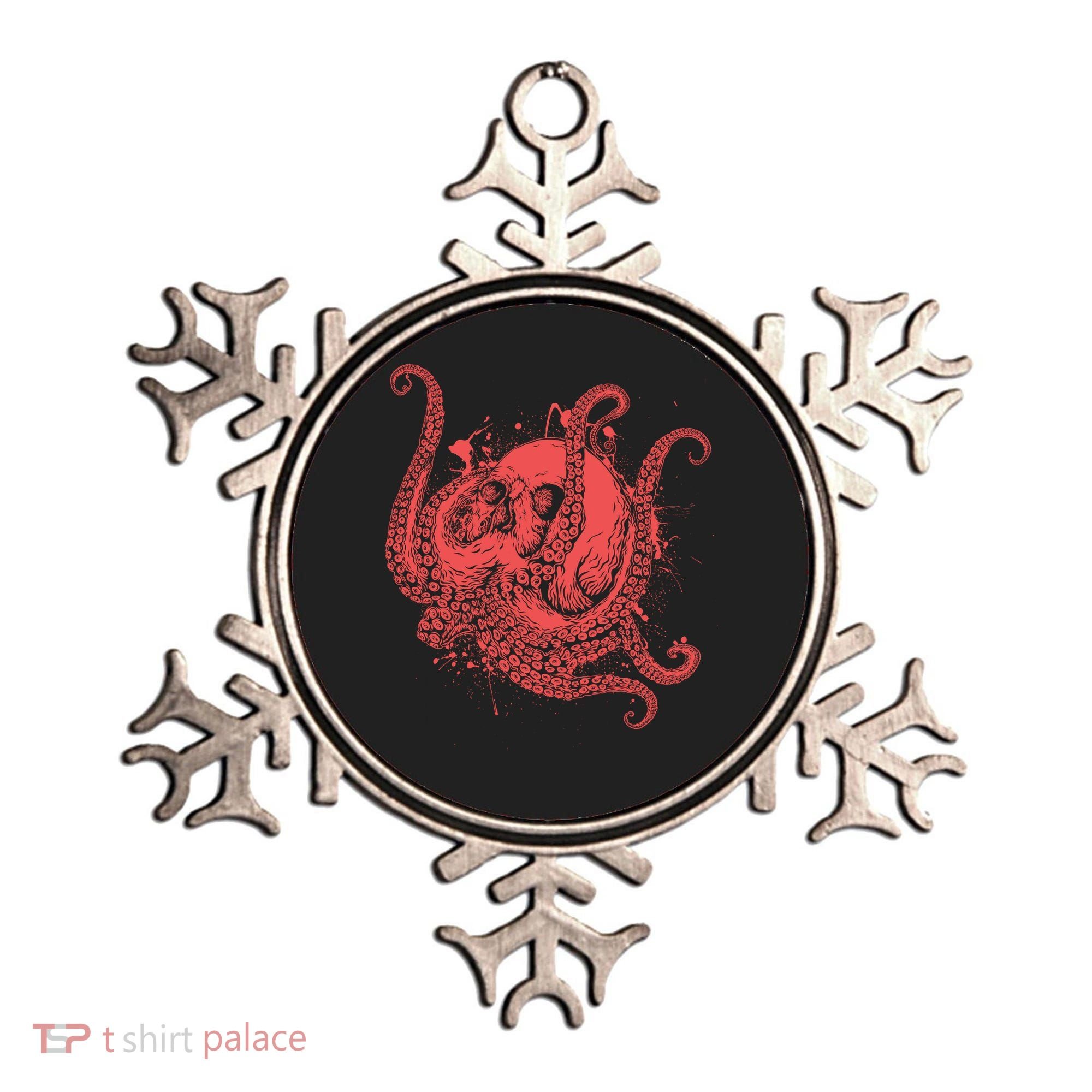 Deadly Zombie Octopus Skull Ornament