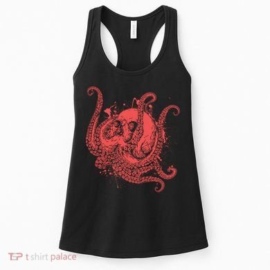Deadly Zombie Octopus Skull Women's Tank Top