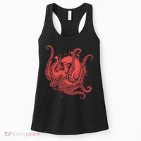 Deadly Zombie Octopus Skull Women's Tank Top thumb 0