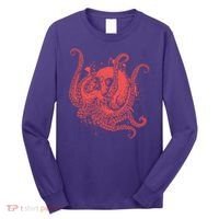 Deadly Zombie Octopus Skull Long Sleeve Shirt thumb 0