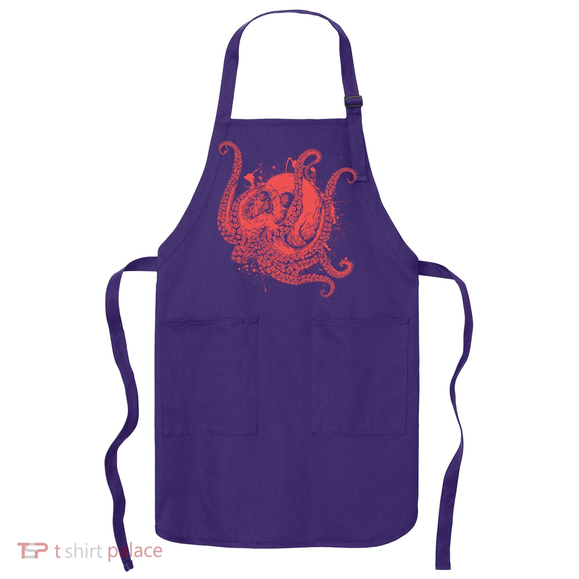 Deadly Zombie Octopus Skull Apron