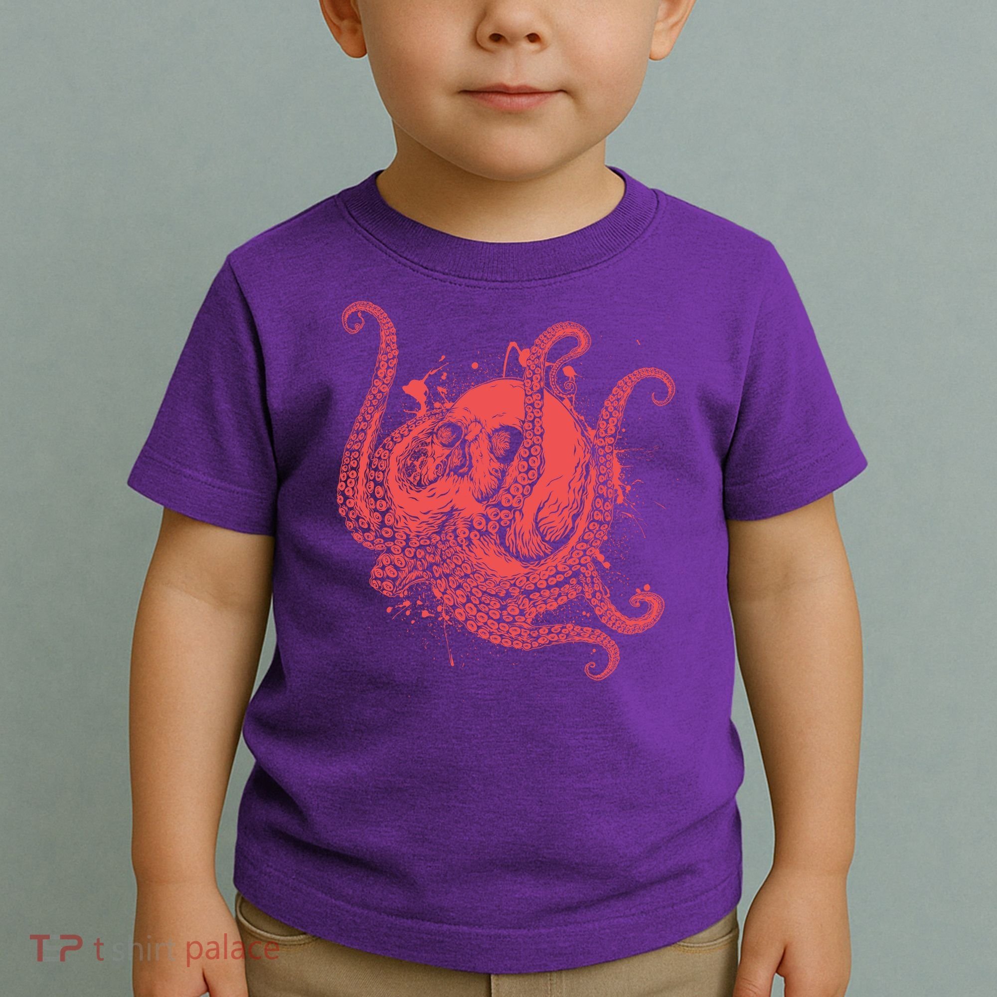 Deadly Zombie Octopus Skull Toddler T-Shirt