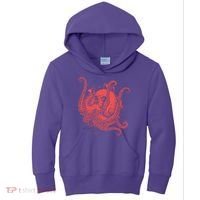 Deadly Zombie Octopus Skull Kids Hoodie thumb 0